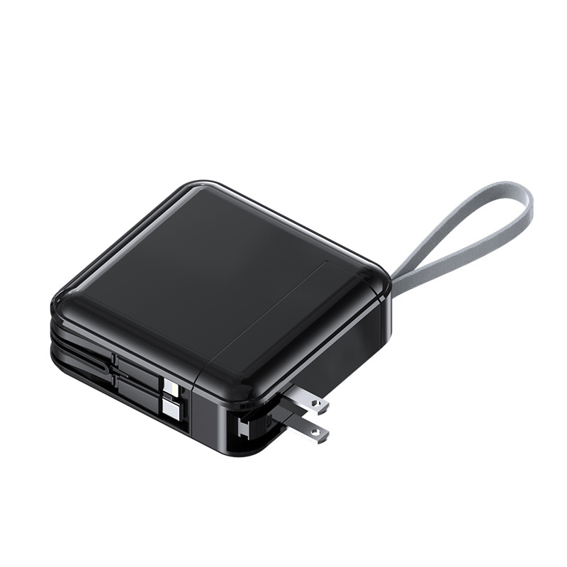 Fast charging AC charger plug power bank 10,000/20,000 mAh PD cable mobile power supply