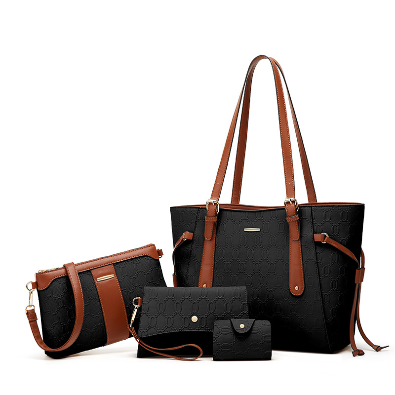 2026 autumn winter four-piece set new shoulder crossbody bag large capacity tote mother-child bag four-piece set bag