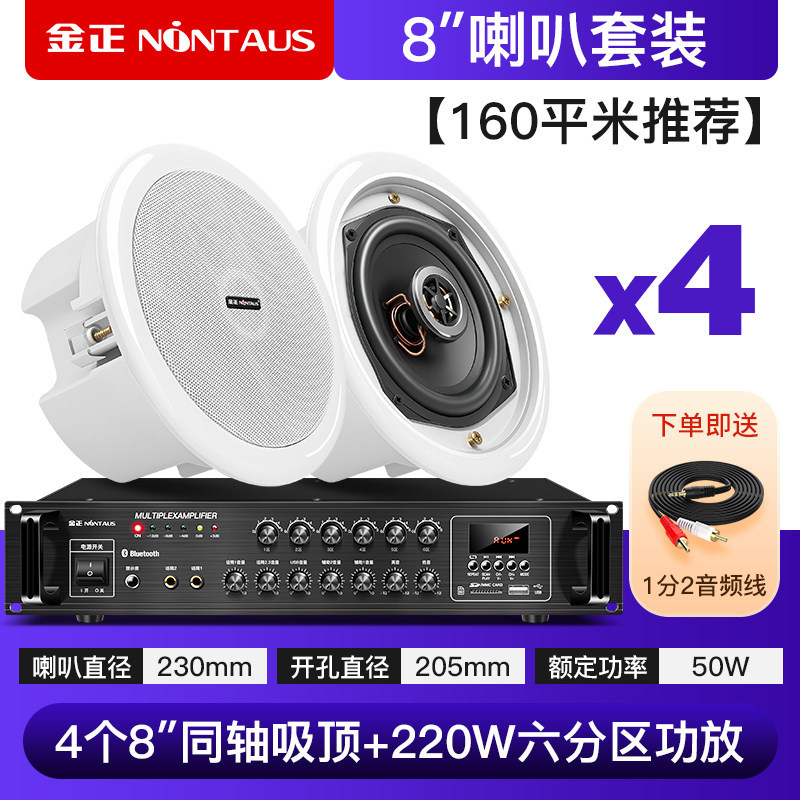 220瓦蓝牙功放+8寸同轴喇叭*4