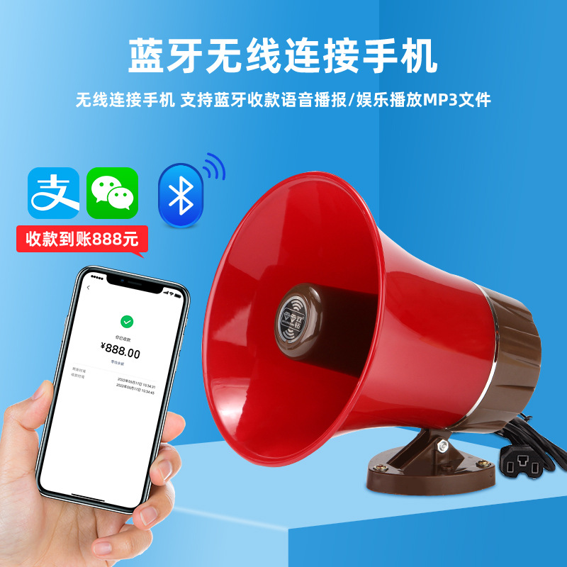 Double Diamond vehicle-mounted propaganda horn 30W high-power amplifier activity promotion loudspeaker loud stall amplifier
