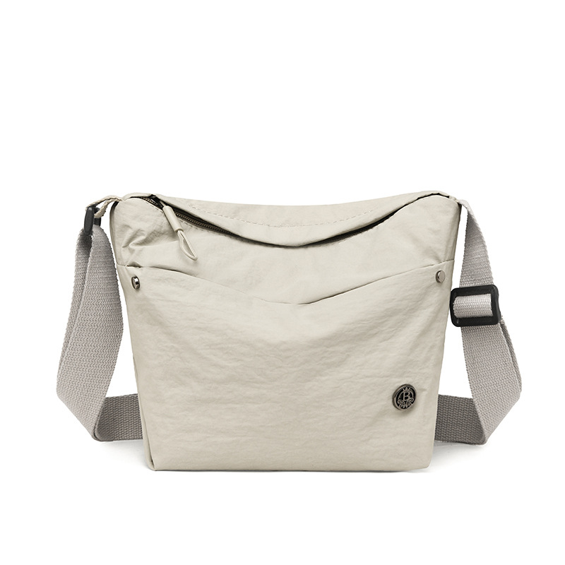 Crossbody Bag Women 2025 New Canvas Bag Lightweight Waterproof Dumpling Bag Walking Nylon Small Backpack