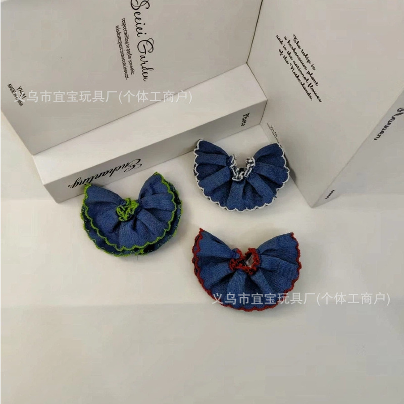 New Long Leg KT Ga Zi Sister Denim Lace Puffy Short Skirt Cute Doll Clothes Hanging Bag Decoration Accessories Matching