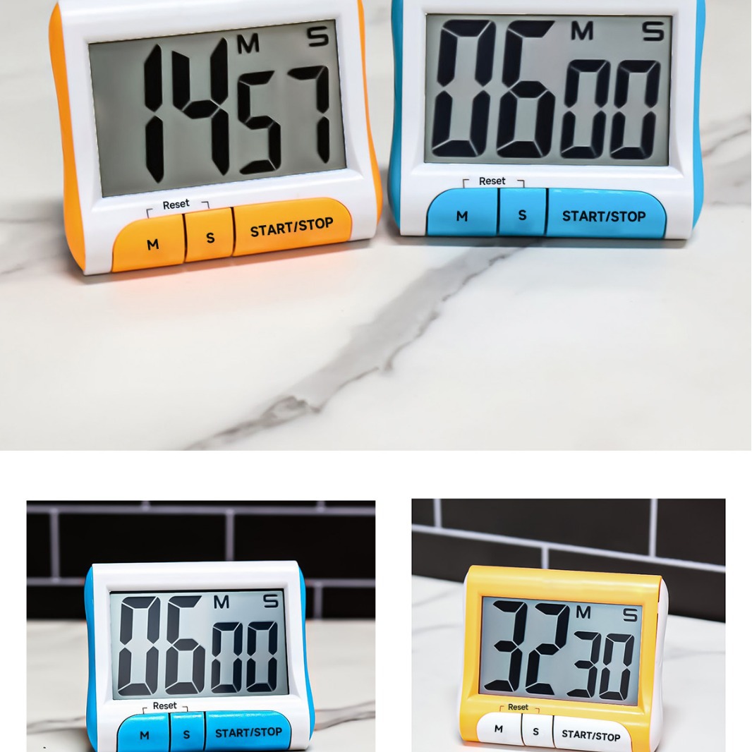 Multi-Functional Self-Discipline Electronic Countdown Reminder Kitchen Alarm Clock BBQ Digital Timer Timer