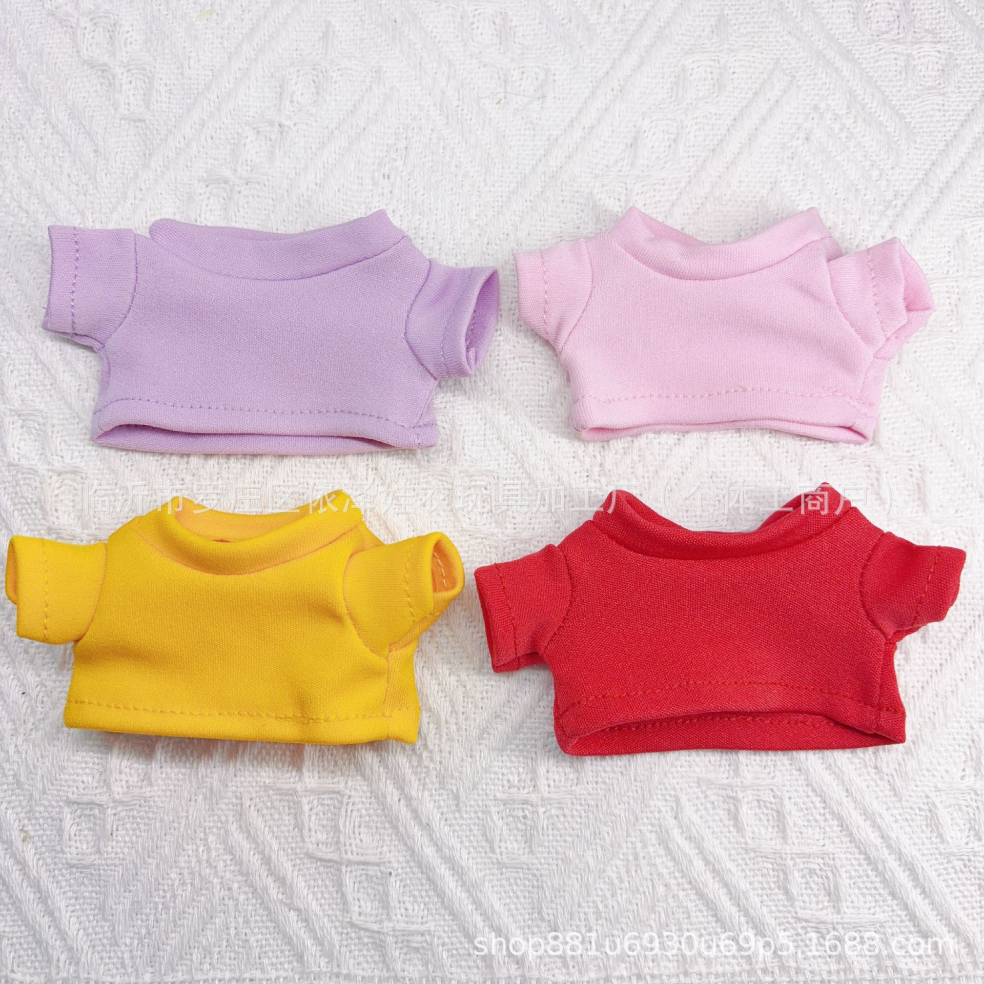 Gate Dog T-shirt Cotton Doll Toy 10cm Doll Clothes Accessories Suitable for Labubu Clothes Meimei Pendant Short Sleeve