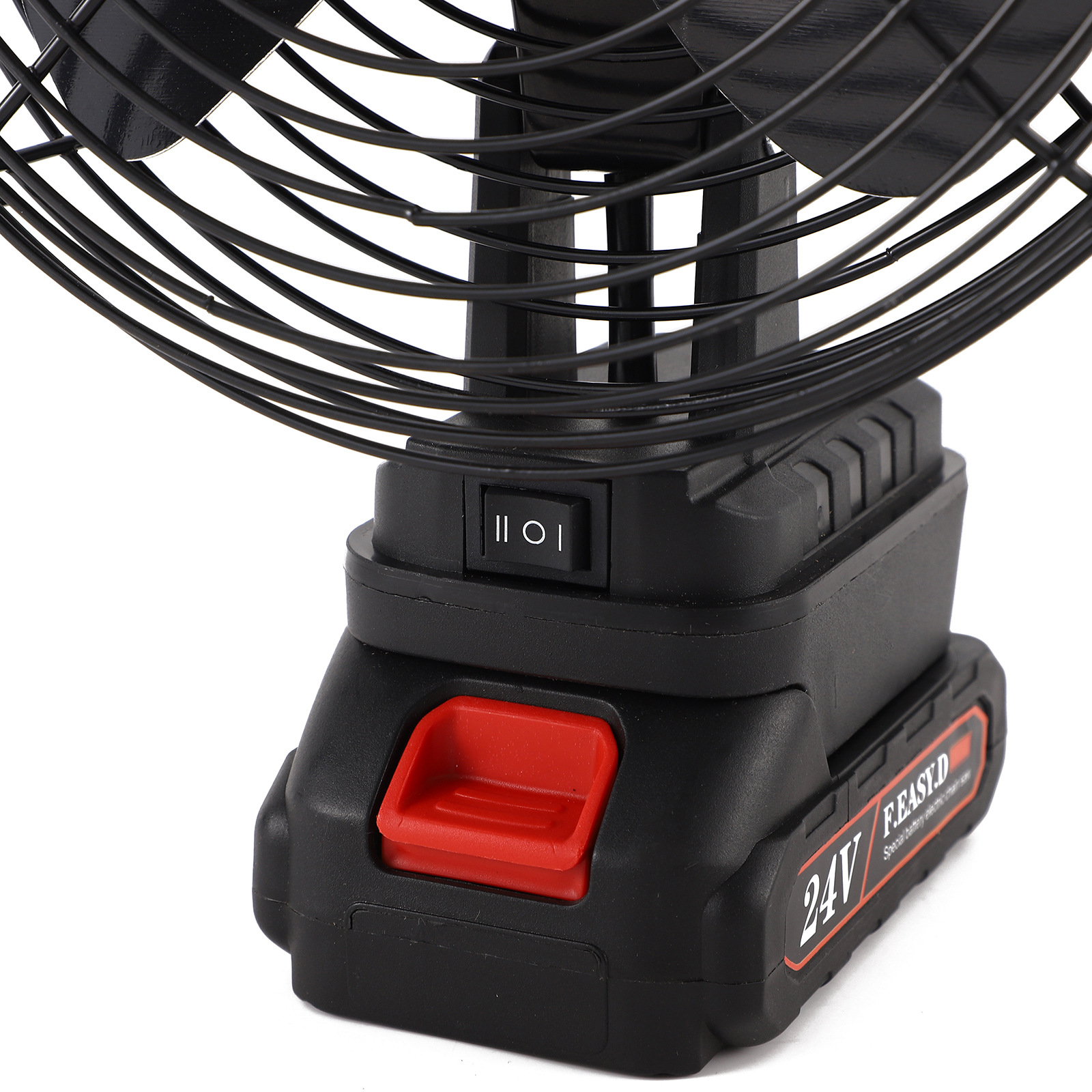 BLD-031 Electric Fan Lithium Battery Rechargeable Clamp Small Fan Strong Wind Mesh Cover Industrial Fan