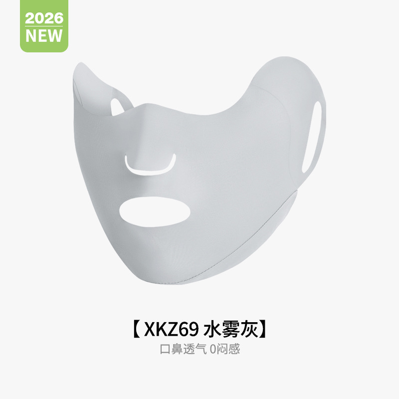 New Sun Protection Face Mask Full Face Women Running Cycling UV Protection Ice Silk Breathable Mouth Nose Exposed Facekini XKZ77