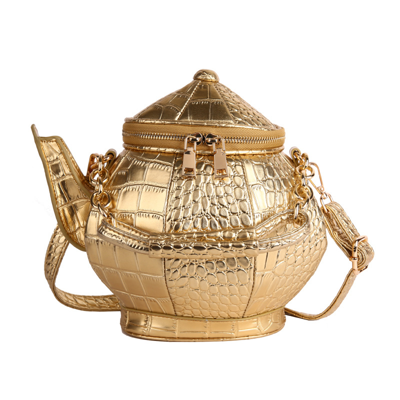 Niche Novelty Bag for Women Teapot Handheld Bag High Texture Shoulder Crossbody Bag