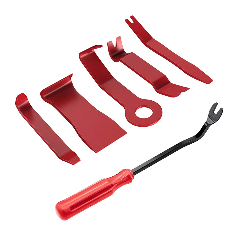 Car Disassembly Tool 8-Piece Set Interior Trim Panel Audio Navigation 6-Inch Screwdriver Lamp Pliers Pry Bar Tool