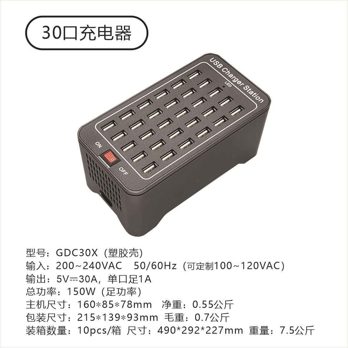 美规 AC 110V · GDC30S（塑胶30X口30A）