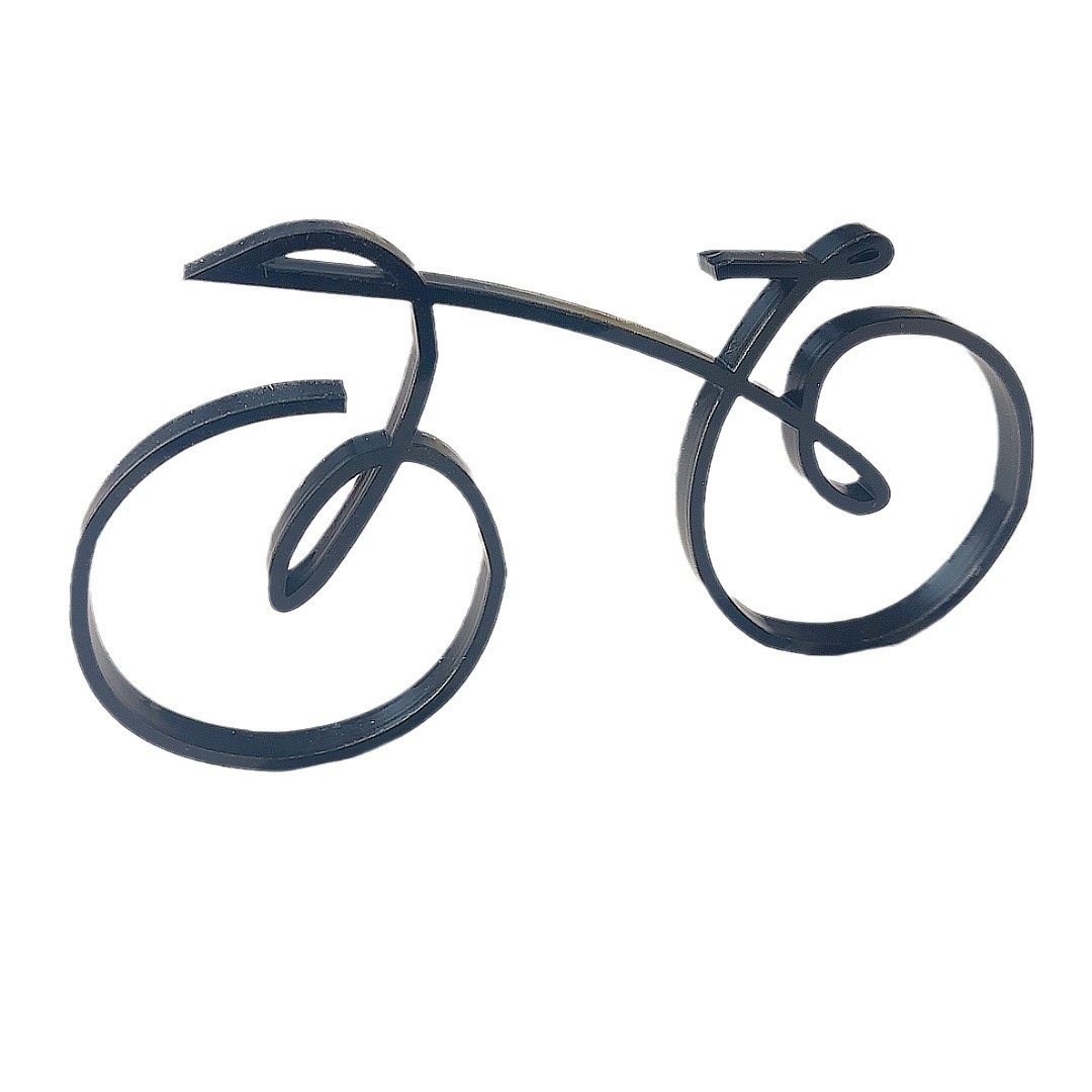 New Geometric Bicycle Wall Bicycle Line Bicycle Decoration Silhouette