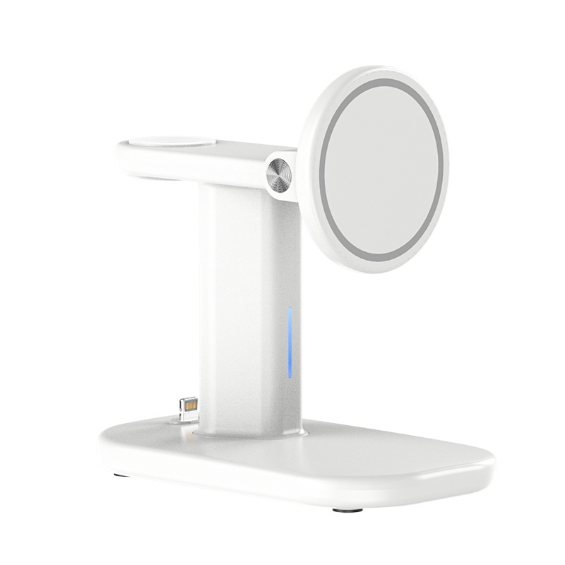 New three-in-one wireless charger, suitable for Apple phone magnetic folding stand 25W fast charge base