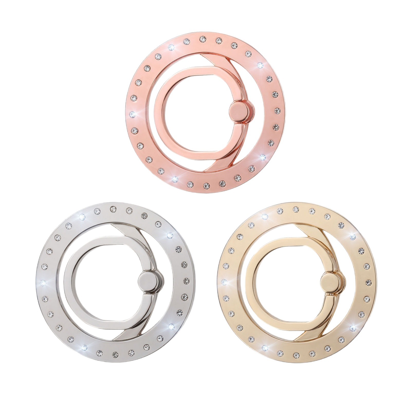 Magnetic Ring Phone Mount Compatible with Apple 16 MagSafe Strong Magnetic Rotating Ring Clip