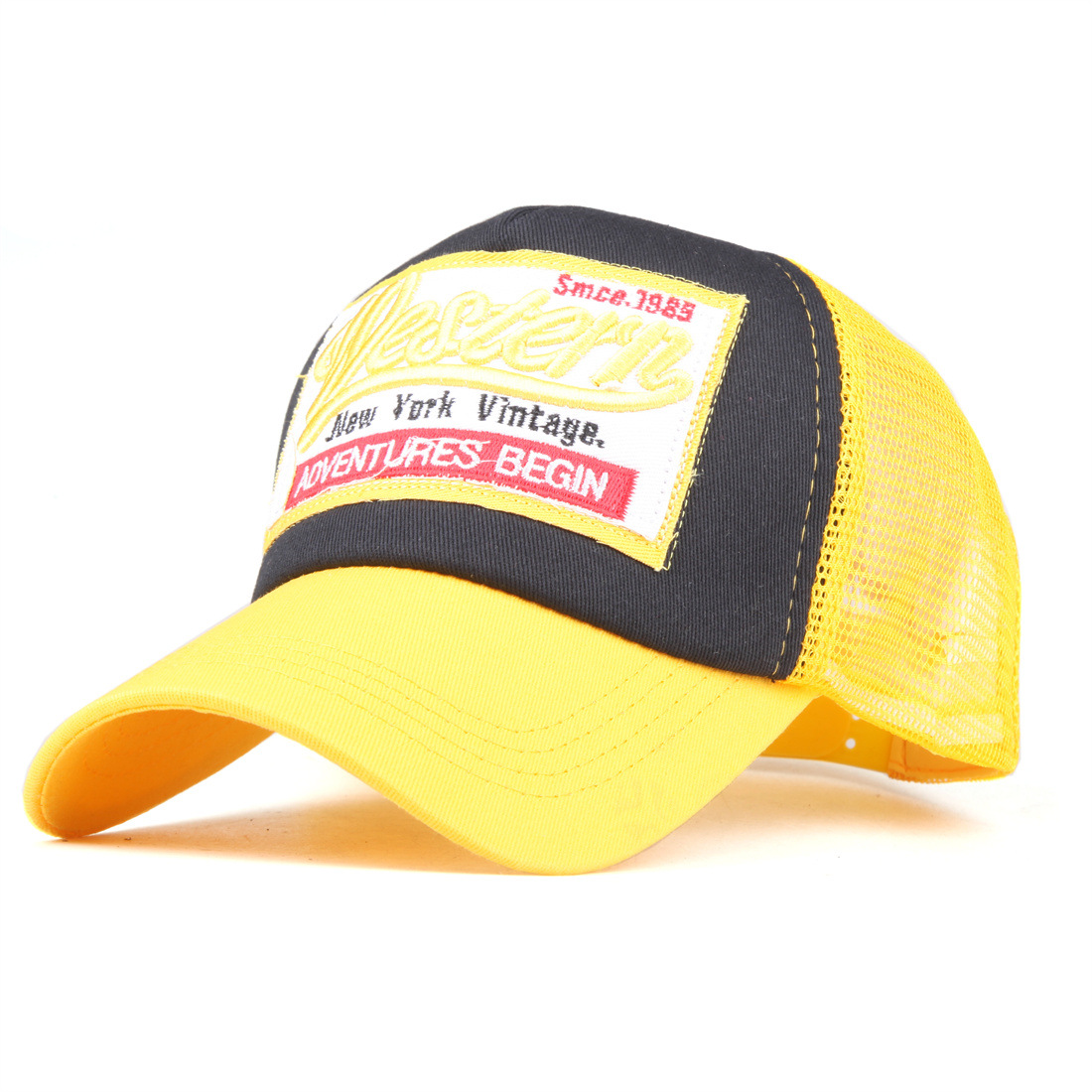 New patch mesh baseball cap for men and women