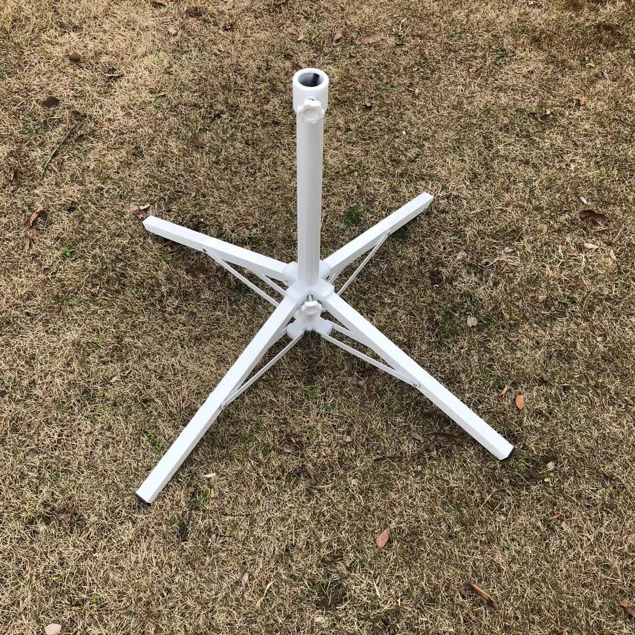 Sun umbrella folding iron base, cross umbrella base, outdoor umbrella folding base