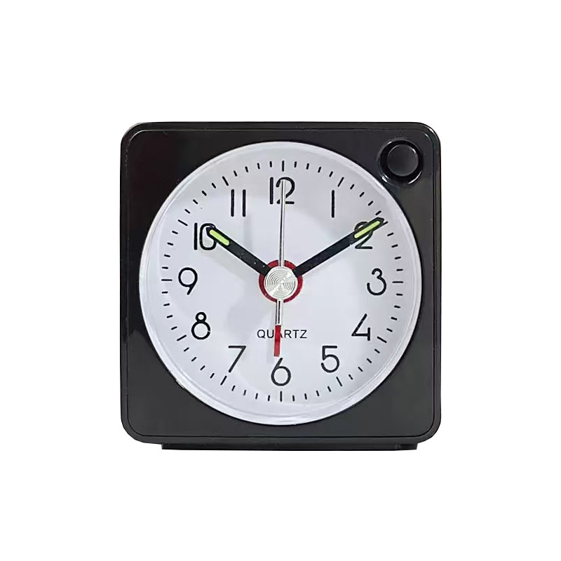 Travel Student Mini Alarm Clock, Bedside Alarm Clock Silent Clock, Pocket Clock