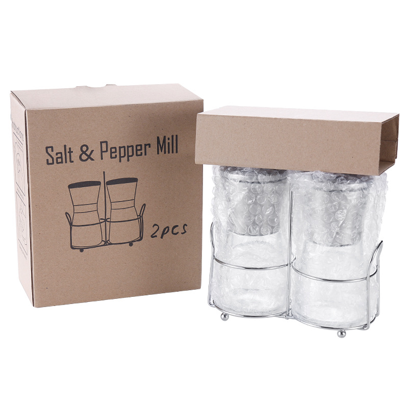 304 stainless steel pepper grinder manual grinding bottle freshly ground crushed sea salt Sichuan pepper granules seasoning bottle