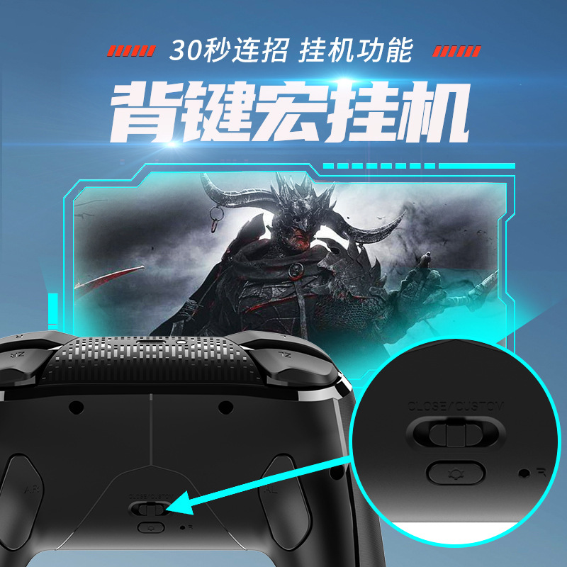 Switch 2 Sleep Wake Controller Supports Android IOS Computer Gyro Color Light Back Button Macro Recording Controller