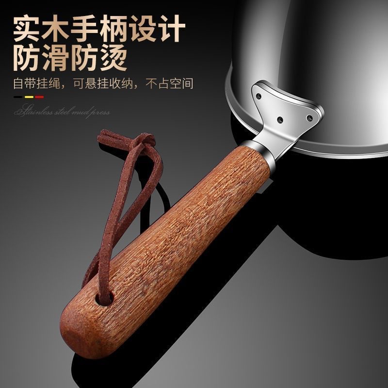 Stainless steel oil pouring pot, thickened household commercial hot oil small pot, baking Japanese-style oil drizzling pot, mini hot oil pot