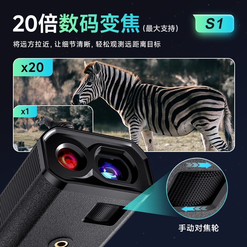 4K Infrared Night Vision Binoculars HD 20x Digital Zoom Photo Video Telescope Military Night Vision