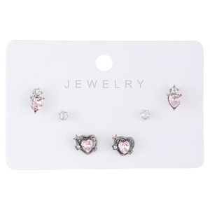 Geometric Earring Set Women Pearl Earring Hoop Earrings Card Set Alloy Earrings Set