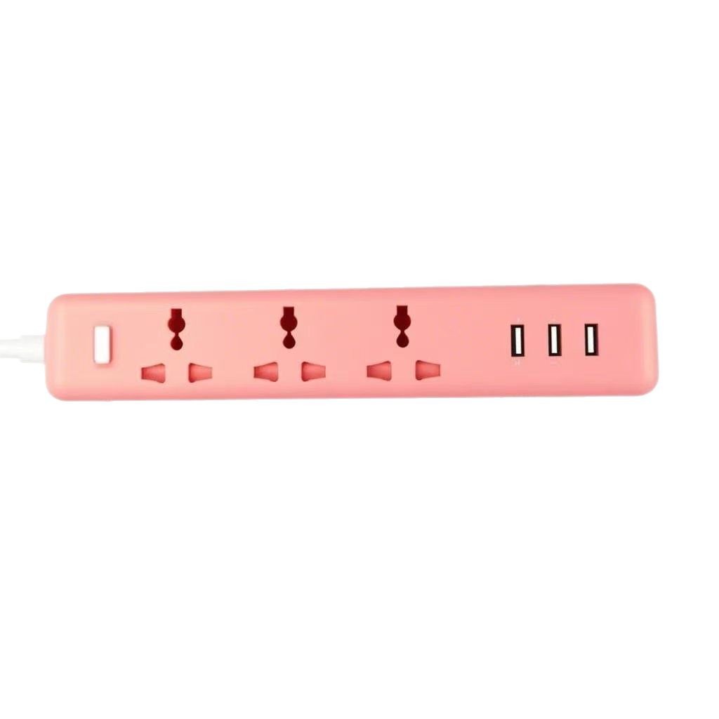 Multi-function 3USB portable smart identification fast charging power strip 1.8m British standard plug extension cord