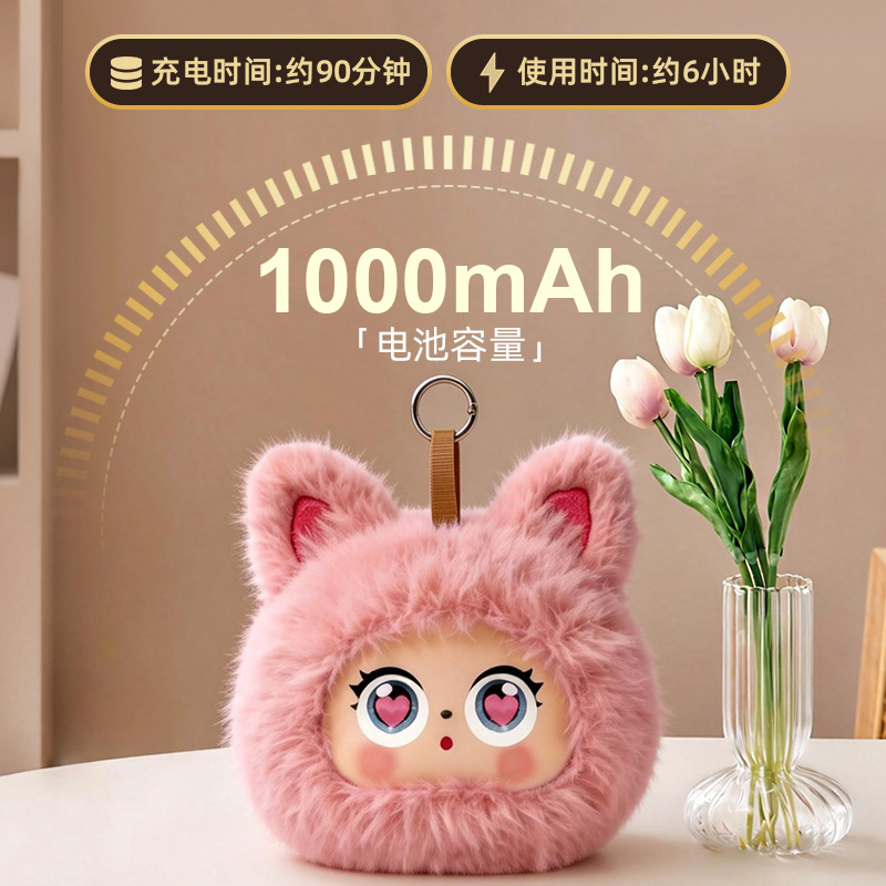 AI Smart Plush Audio Plush Cute Bluetooth Speaker 2-Inch Eye Display Screen Children Gift Plush Toy