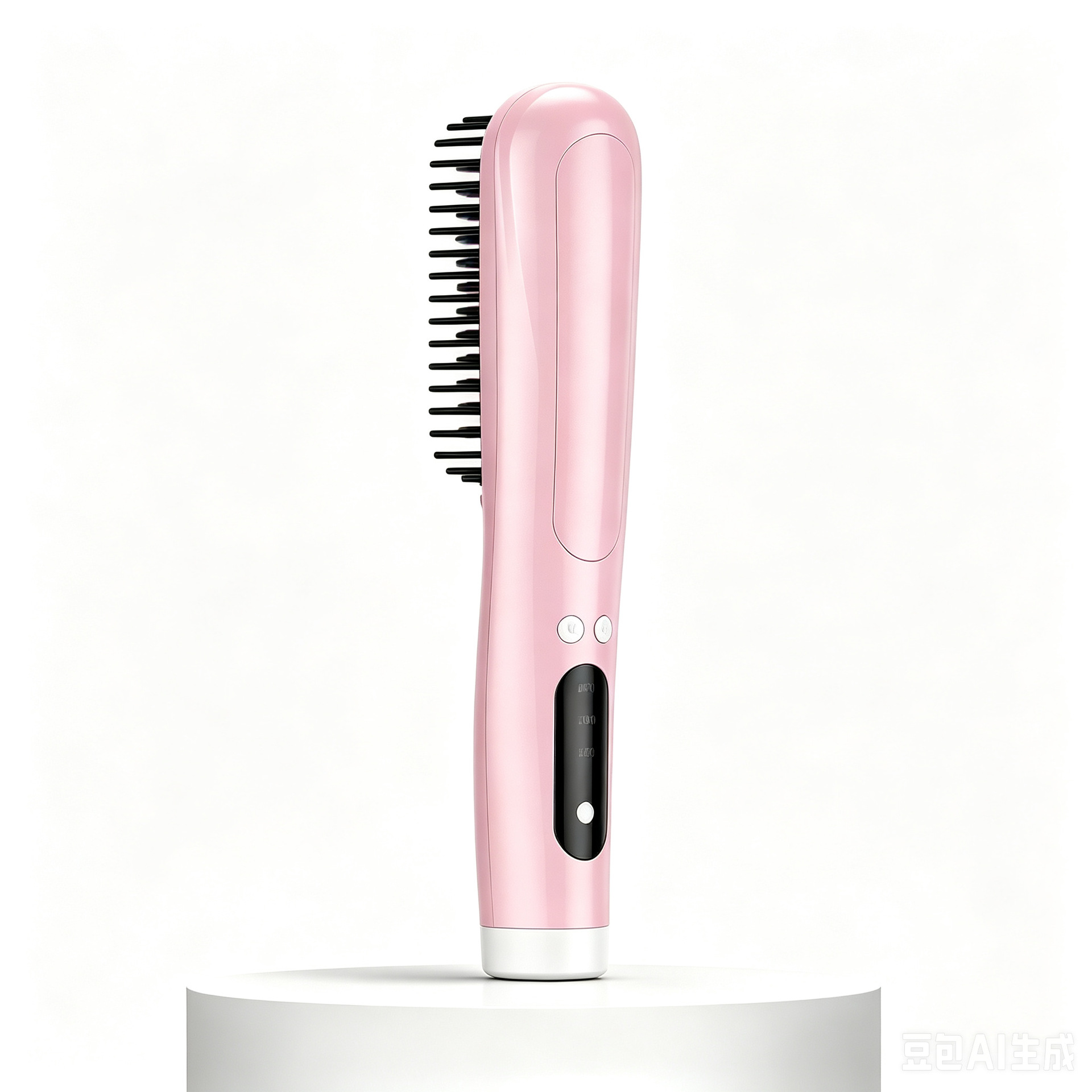 Negative Ion Smart Vibration Massage Electric Comb Fluffy Lazy Non-Damaging Hair Straightening Comb Straight and Curl Dual Use Curling
