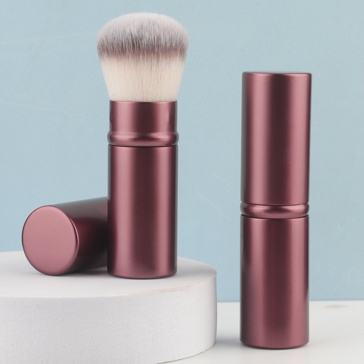 New Portable Telescopic Brush Makeup Brush Cangzhou Blush Brush Powder Brush Loose Powder Brush Multifunctional Cosmetic Tool