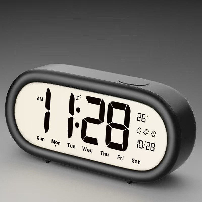 High-Definition LCD Alarm Clock, Loud Volume Smart Alarm Clock, Temperature Calendar Time Management