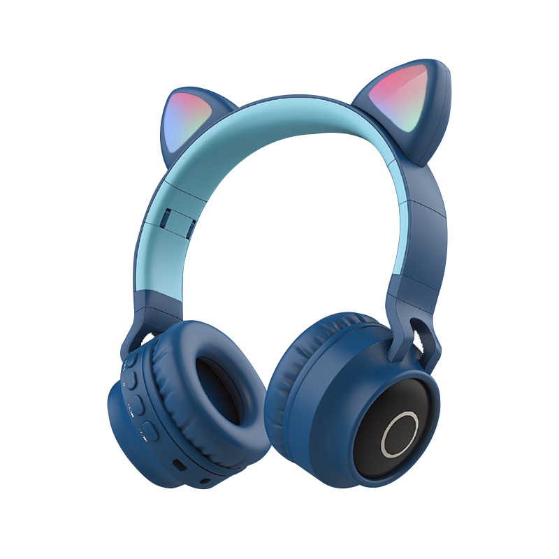 Headband Wireless Bluetooth Cat Ear Headphones Music Phone Computer Girl Cute Light Gaming E-sports Earphone