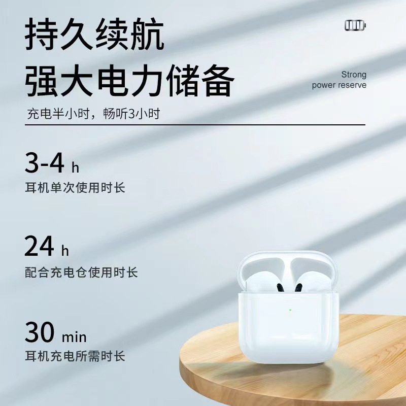 PRO4 Huaqiangbei Bluetooth Headset PRO5 Wireless In-ear Bluetooth Headset Sports Business Style Ultra-long Battery Life
