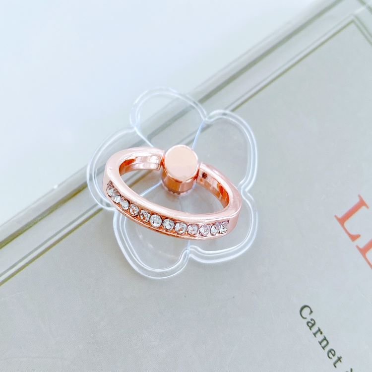Rose gold diamond ring stand transparent acrylic ring stand transparent diamond ring buckle phone stand