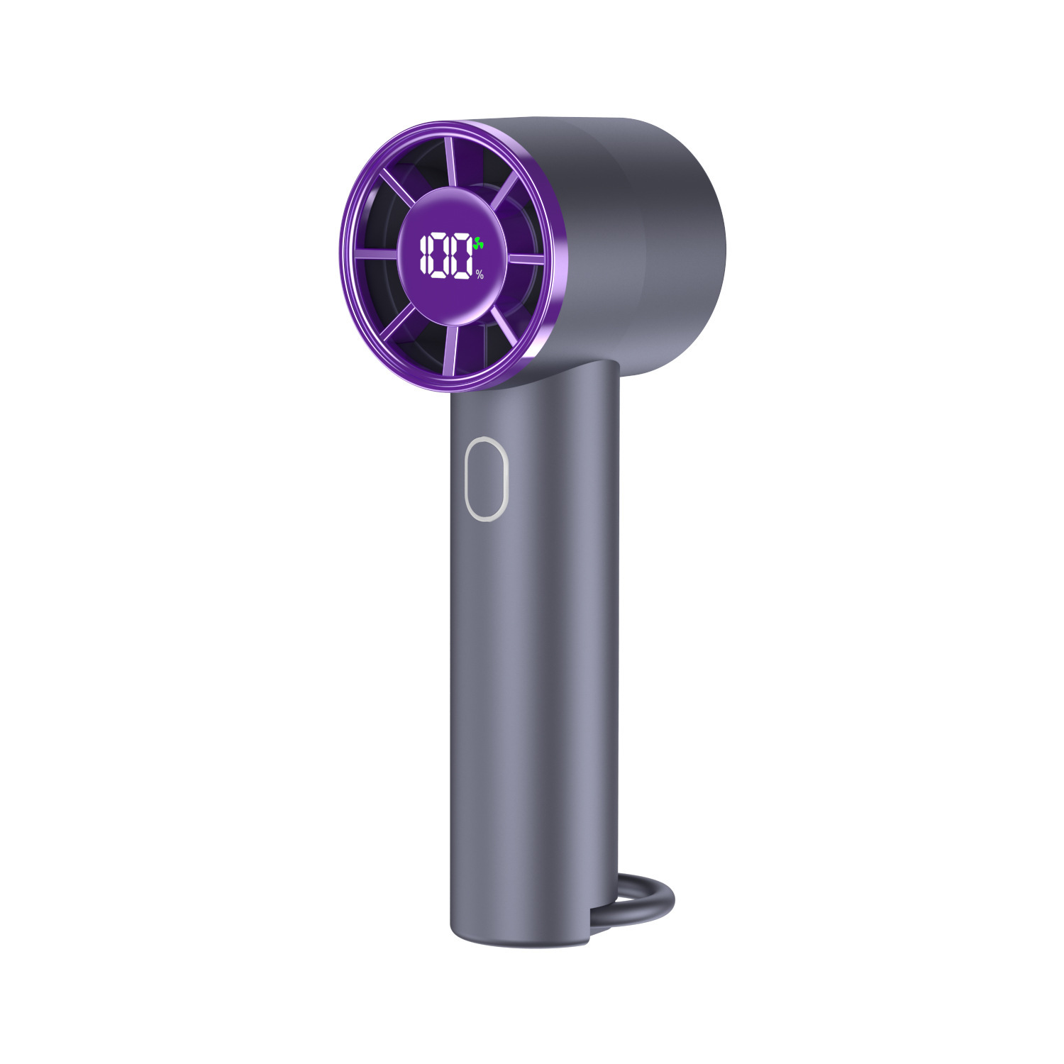 New T29 High Speed Handheld 100 Gear Fan USB Charging Digital Display Mini Portable Violent Turbo Fan