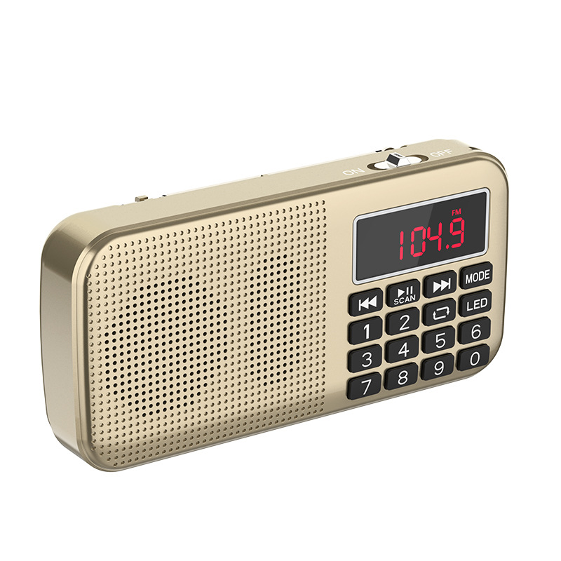 Card Insert Speaker Multifunctional Radio Elderly Player Large Capacity Recorder Portable U Disk Dual TF Card