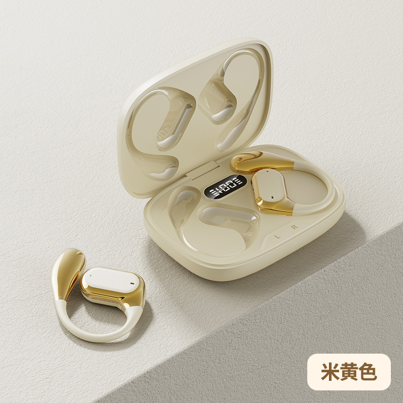 Q11 private mold ear-hook wireless OWS Bluetooth earphone high quality sports digital display noise reduction long battery life
