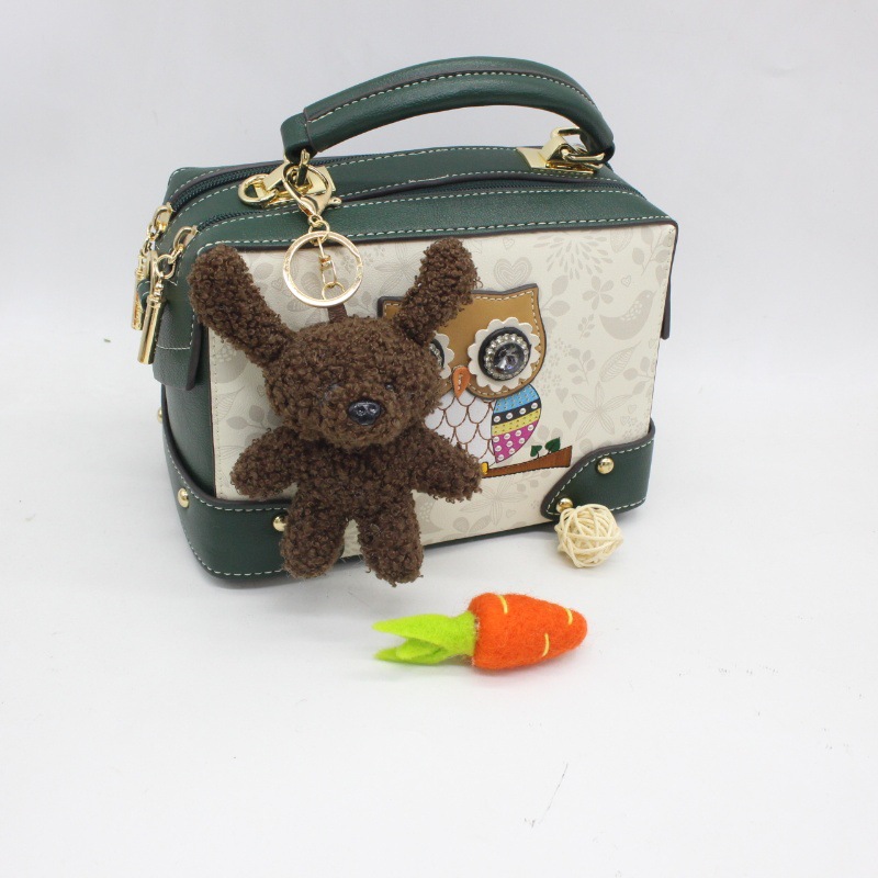 Cute Handmade Cartoon Plush Dog Children's Accessories Bag Charm Souvenir Doll