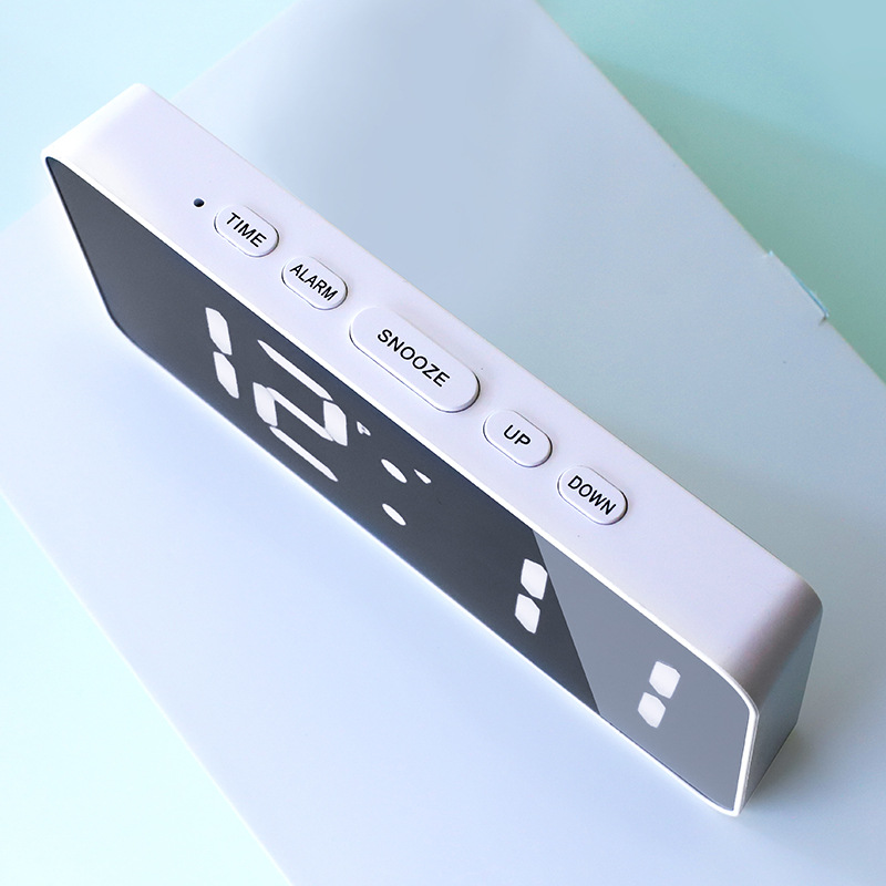 Automatic Correction Japanese Radio Controlled LED Electronic Clock Silent Clock Smart Night Light Alarm Clock Silent Digital Clock