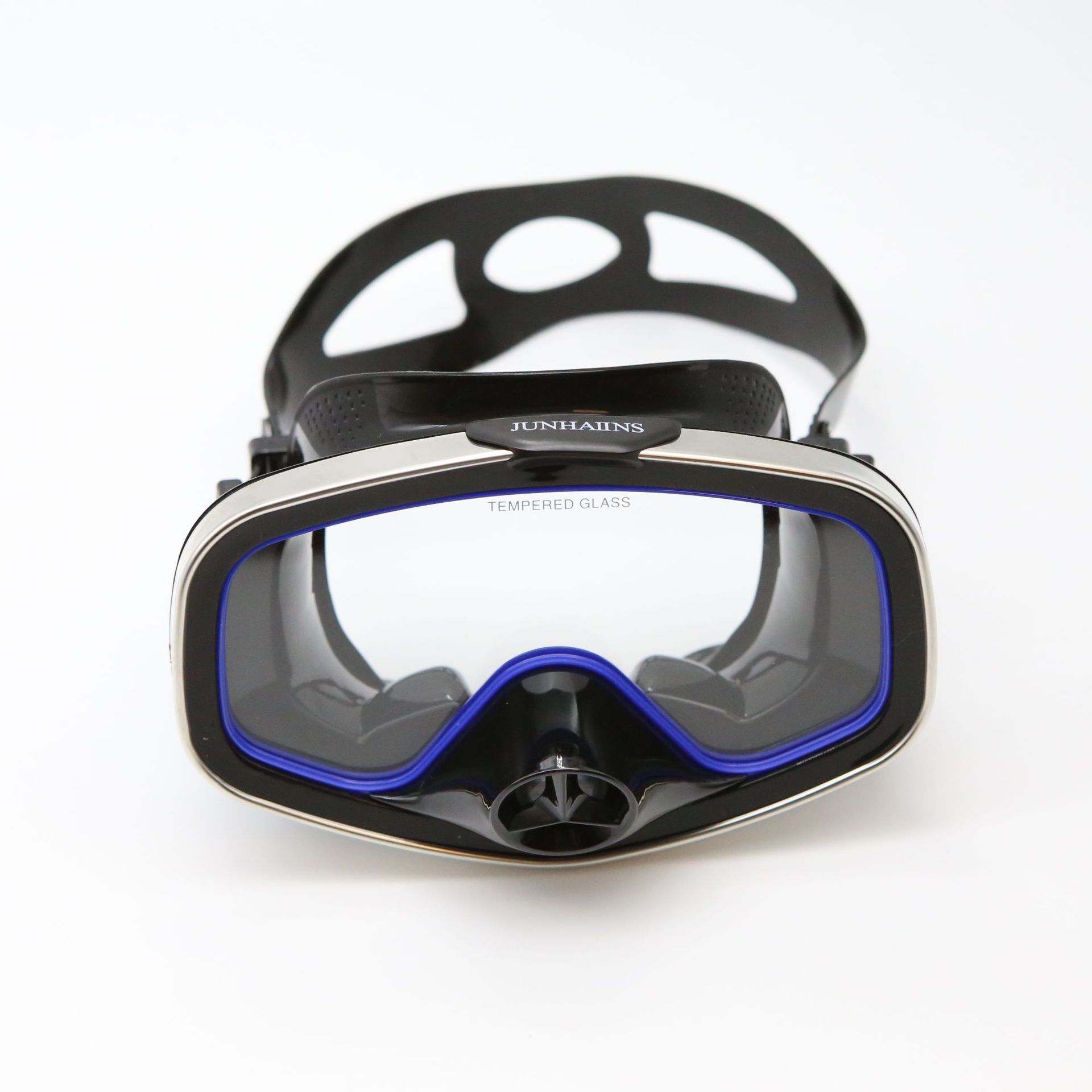 Professional valve diving mask silicone large frame adult beachcombing lightweight tempered glass snorkeling mask