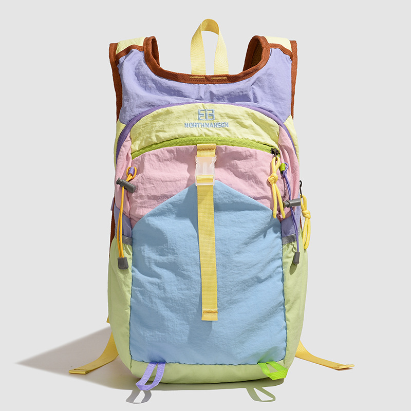 Casual lightweight large capacity double-shoulder bag outdoor nylon sports backpack new letter travel backpack