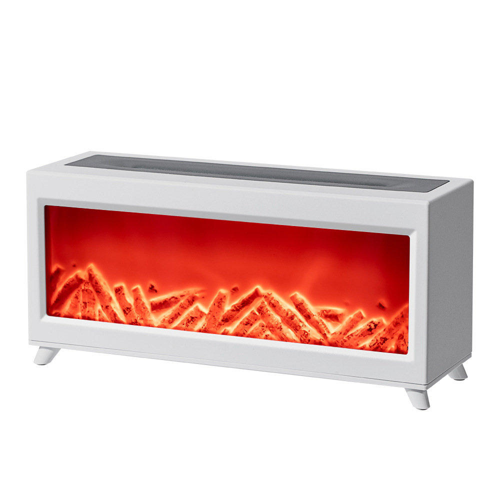 New Fireplace Flame Humidifier 3D Simulation Fireplace Flame Aromatherapy Machine Home Desktop Fireplace Aromatherapy Machine