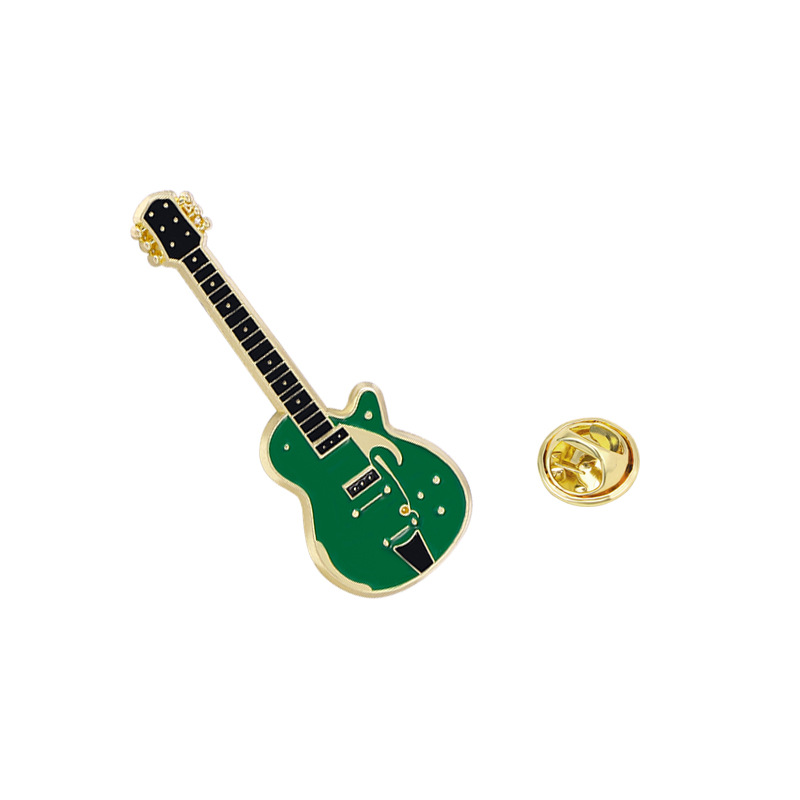 New Electric Guitar Brooch Musical Instrument Violin Pin Student Gift Cartoon Badge Clothing Accessory