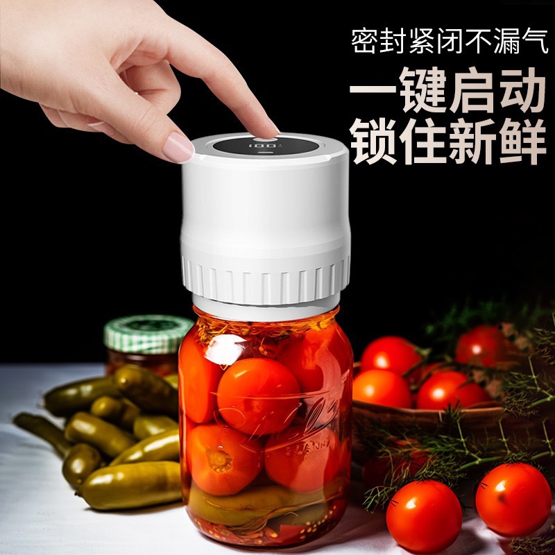 New Mason Jar Sealer Automatic Small Household Vacuum Sealer Electric Sealing Machine