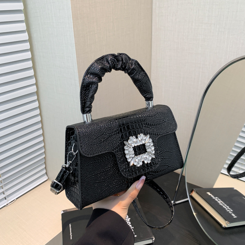2026 New Small Square Bag Women Textured Handbag Women's Bag Fashionable Single Shoulder Crossbody Bag