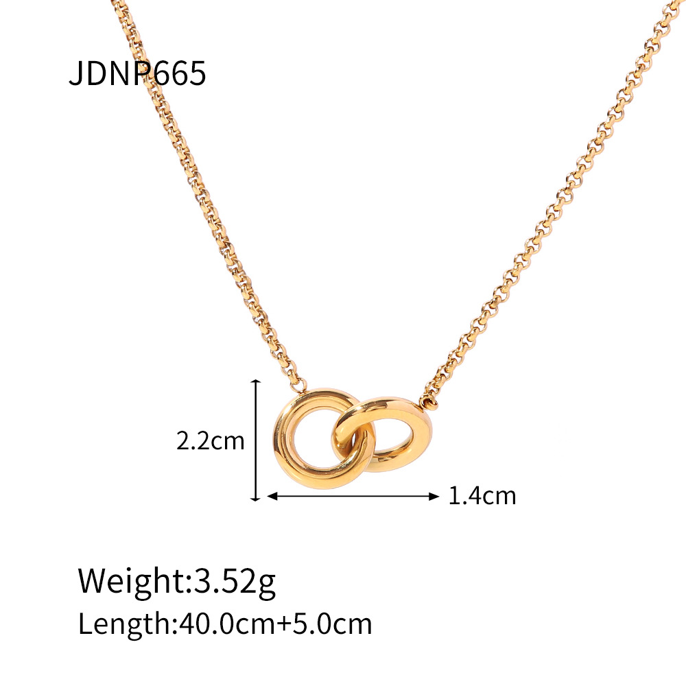 Jieding titanium steel necklace niche accessories women summer jewelry daily neck ornament