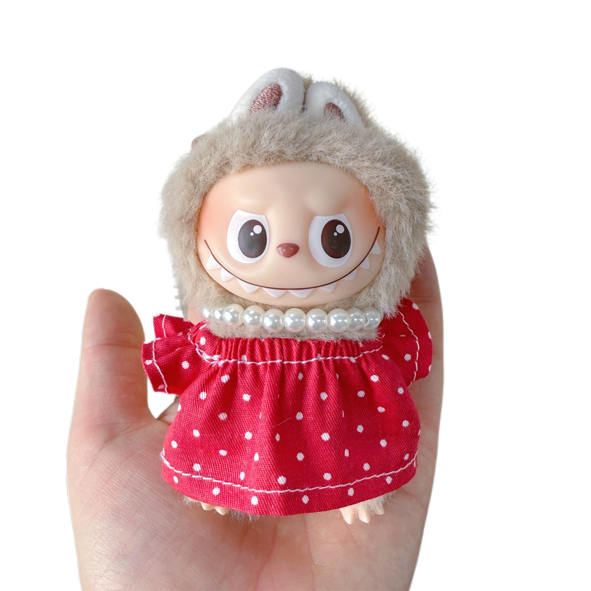 Fourth generation mini mini Labubu doll clothes 10cm dress-up clothes small skirt 4.0 LABUBU replacement