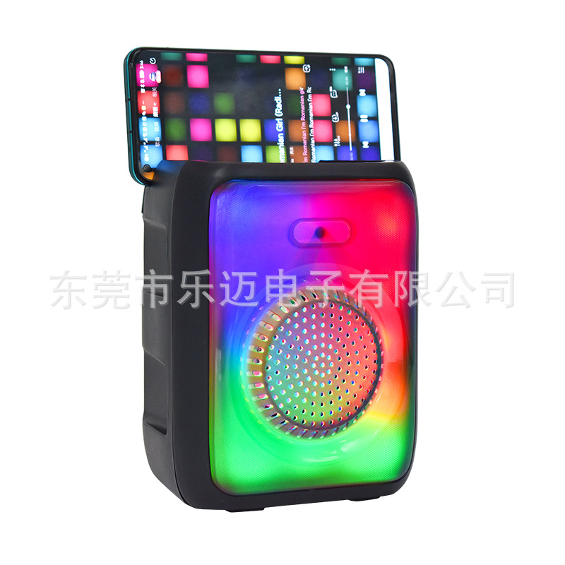 New 3-inch Bluetooth Speaker Outdoor Handle with Card Slot Subwoofer Home High Volume Small Audio Gift