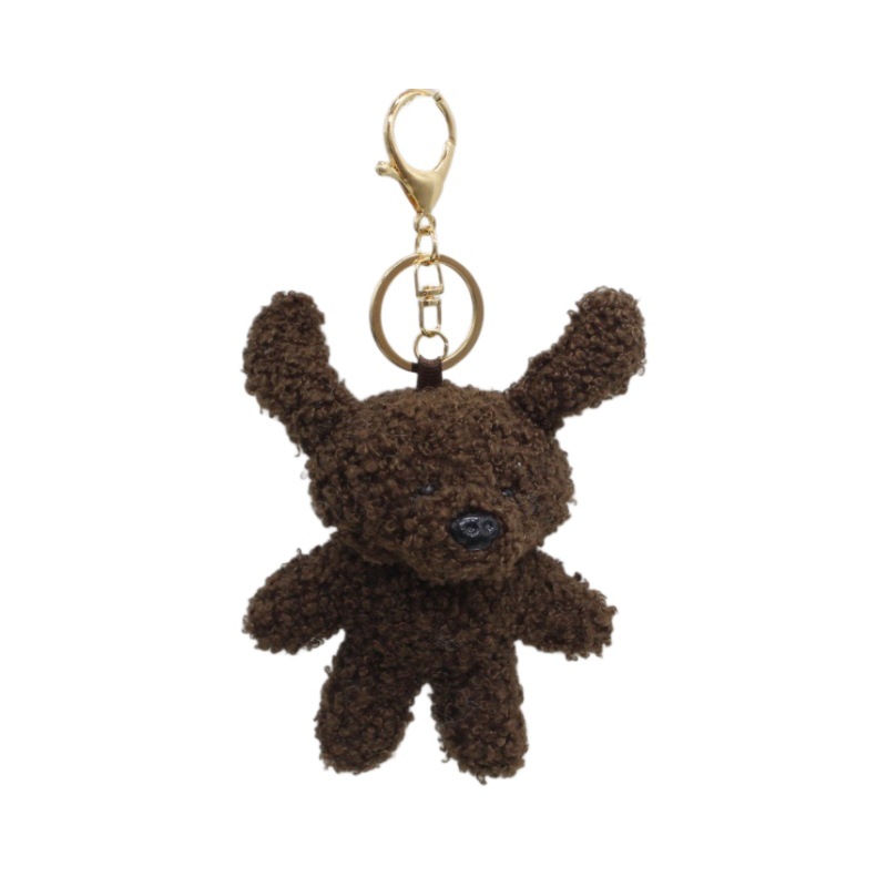 Cute Handmade Cartoon Plush Dog Children's Accessories Bag Charm Souvenir Doll