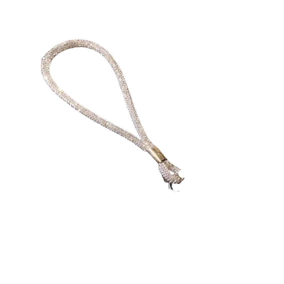 Mobile phone lanyard wrist chain luxury rhinestone pendant short lanyard phone chain