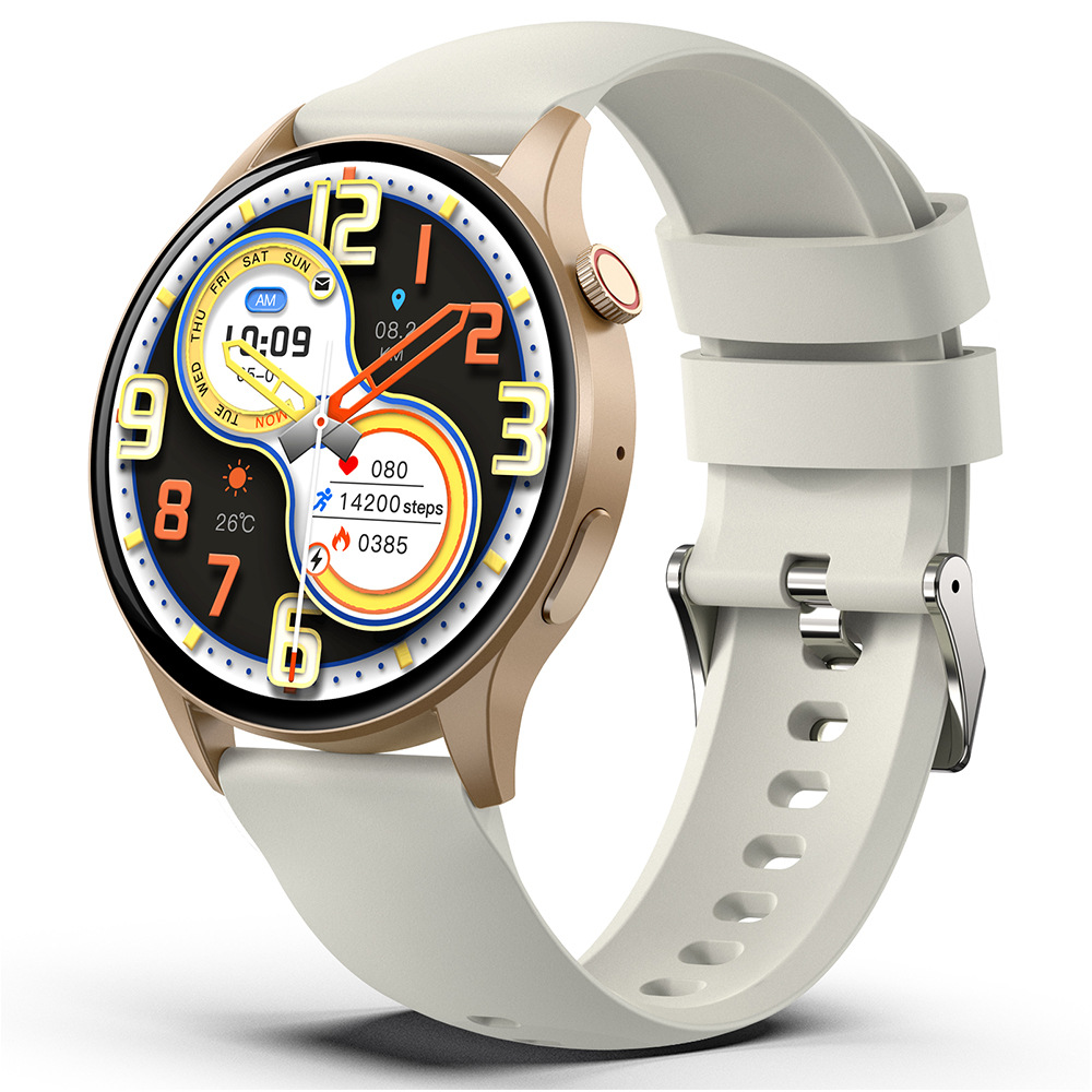 Zongxin Y85 Blood Glucose Smart Watch Body Temperature Blood Pressure Detection Sports Round Screen Watch AMOLED HD Screen