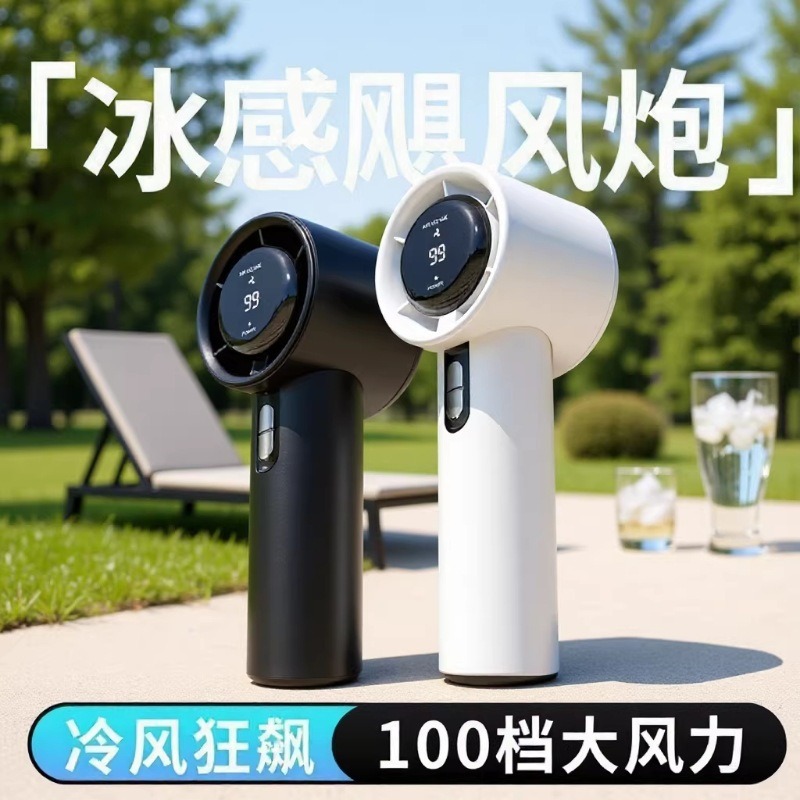 High-speed N638 USB rechargeable small fan high wind handheld turbo fan mini student portable cooling